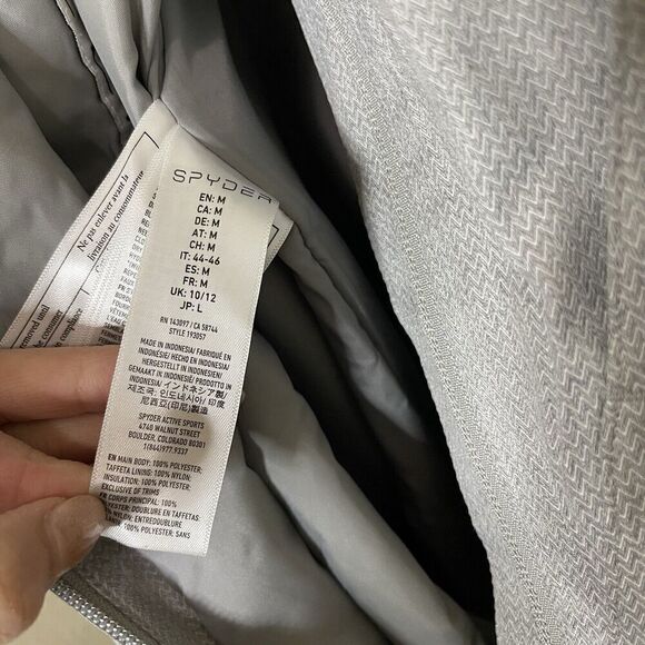 Spyder Womens The Terrain GTX Bib Silver Overalls Ski snowboard insulated Med - Picture 13 of 14